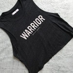 Spiritual Gangster Warrior Crop Tank Vintage Black